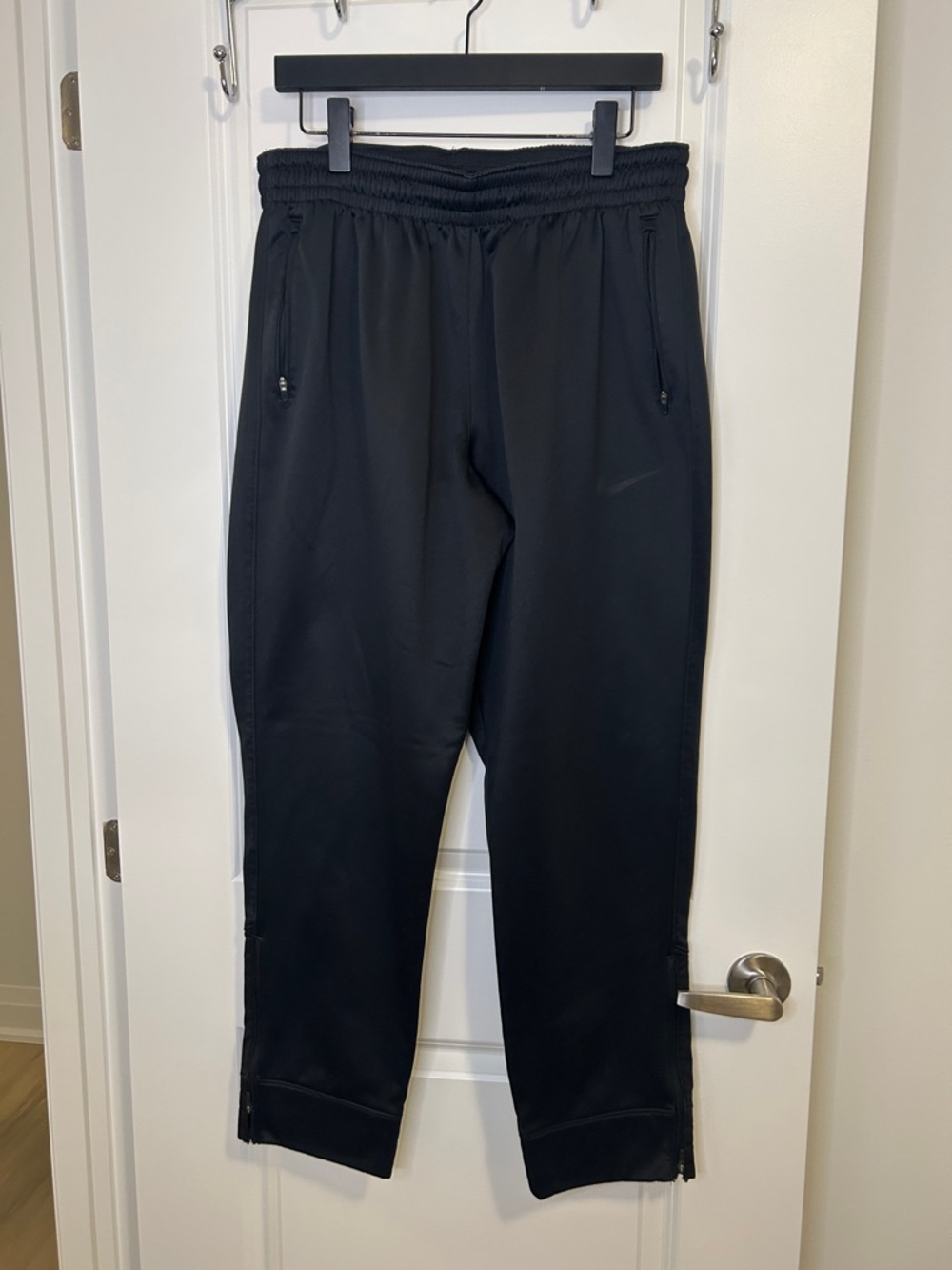 Nike Black Performance Joggers with Ankle Zips